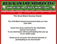 Tablet Screenshot of blackswampsports.org